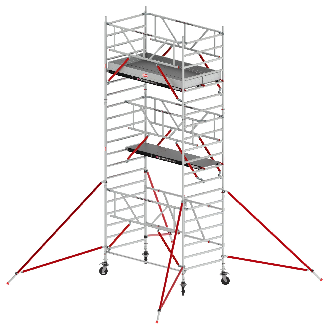 Altrex RS Tower 55-S mit Safe-Quick 6,8m Arbeitshöhe Fiber-Deck 2,45m-Beschreibung lesen