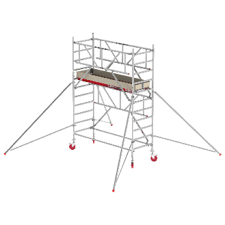 Altrex Fahrgerüst RS Tower 41 PLUS Aluminium mit Safe-Quick und Holz-Plattform 4,20m AH breit 0,90x1,85m-Beschreibung lesen