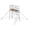 Altrex Fahrgerüst RS Tower 41 PLUS Aluminium mit Safe-Quick und Holz-Plattform 4,20m AH breit 0,90x1,85m