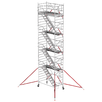 Altrex Treppengerüst RS Tower 53-S Aluminium Safe-Quick mit Fiber-Deck Plattform 10,20m AH 1,35x2,45m-Beschreibung lesen
