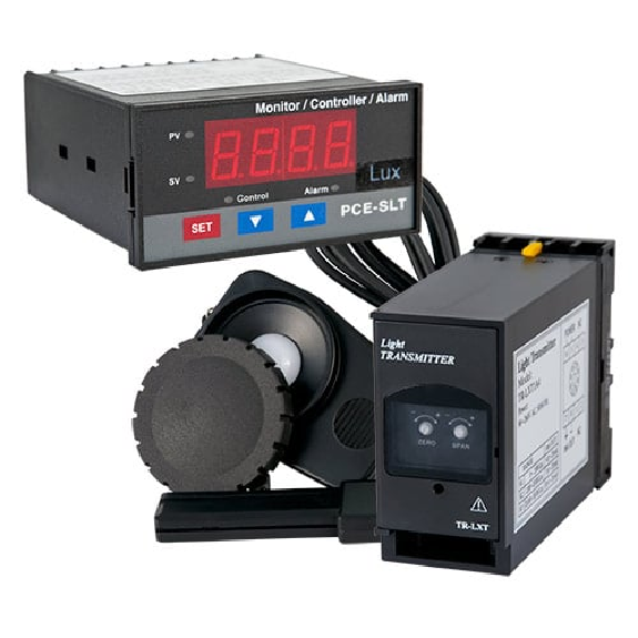 PCE Instruments Luxwarnanlage PCE-LXT |Messbereich: 0 ... 50000 Lux in drei Bereichen |Auflösung: 0,1 lx / 1 lx-Beschreibung lesen