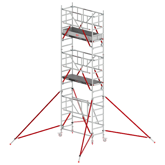 Altrex Klappgerüst RS Tower 54 Aluminium Fiber-Deck Plattform 0,75x1,85m mit Safe-Quick 6,8m AH-Beschreibung lesen