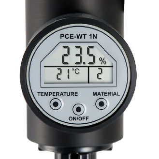 PCE Instruments Feuchtemesser für Sägespäne PCE-WT1N |Messbereich Sägemehl & Holzspäne 8...30 % |Stroh & Heu 8...25 %-Beschreibung lesen