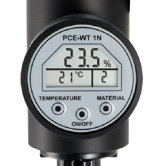 PCE Instruments Feuchtemesser für Sägespäne PCE-WT1N |Messbereich Sägemehl & Holzspäne 8...30 % |Stroh & Heu 8...25 %-Beschreibung lesen