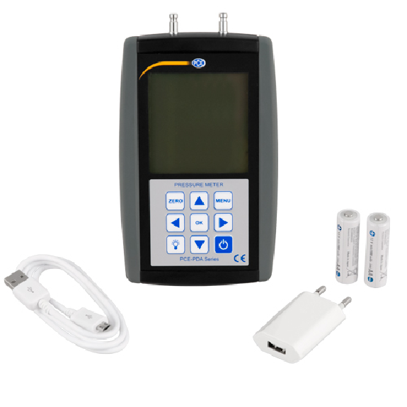 PCE Instruments Druckmessgerät mit Datenlogger PCE-PDA 10L |Messbereich Druck: ±20 kPa |Auflösung: 1/ 10 Pa-Beschreibung lesen