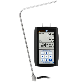 PCE Instruments Druckmessgerät mit Datenlogger PCE-PDA 10L |Messbereich Druck: ±20 kPa |Auflösung: 1/ 10 Pa-Beschreibung lesen