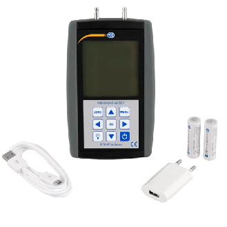 PCE Instruments Druckmessgerät mit Datenlogger PCE-PDA 10L |Messbereich Druck: ±20 kPa |Auflösung: 1/ 10 Pa-Beschreibung lesen
