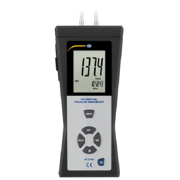 PCE Instruments Manometer  PCE-P01 |Messbereich: -140 bis +140 mbar |inkl. Software-Beschreibung lesen