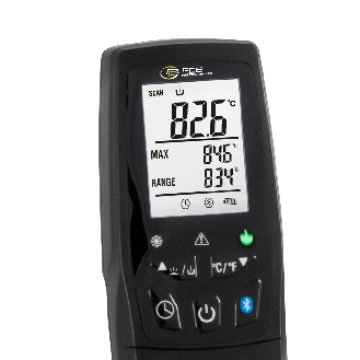 PCE Instruments Thermometer PCE-IR 90 |Messbereich Infrarot  -40  300 °C |Bluetooth |USB-Beschreibung lesen