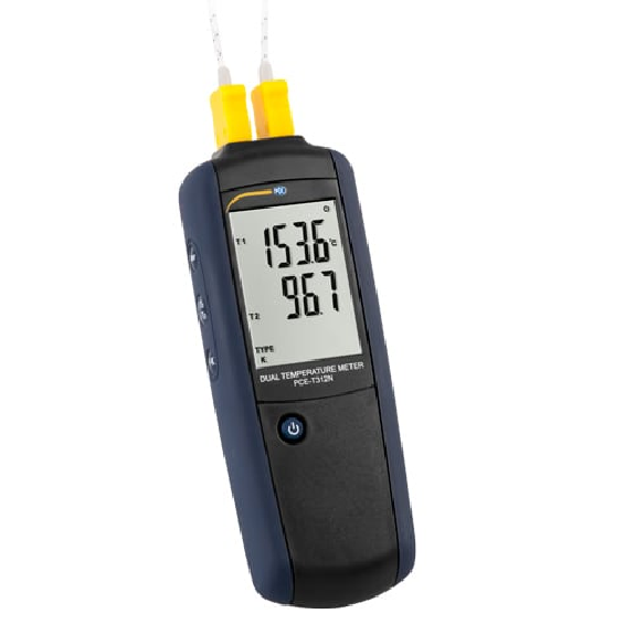 PCE Instruments 2-Kanal-Thermometer PCE-T312N |mit großem Temperaturbereich -210 ... +1372 °C-Beschreibung lesen