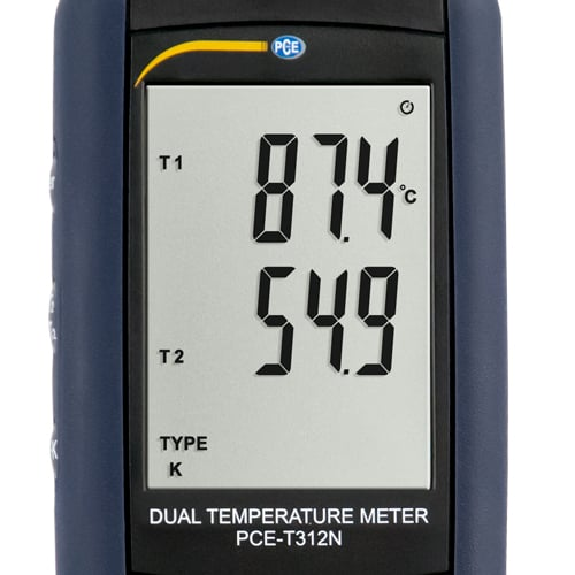 PCE Instruments 2-Kanal-Thermometer PCE-T312N |mit großem Temperaturbereich -210 ... +1372 °C-Beschreibung lesen