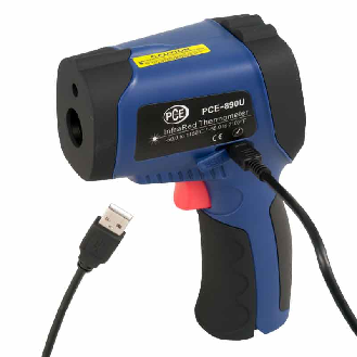 PCE Instruments Infrarotthermometer PCE-890U Temperaturmessung bis 1150 °C |mit USB-Anschluss-Beschreibung lesen