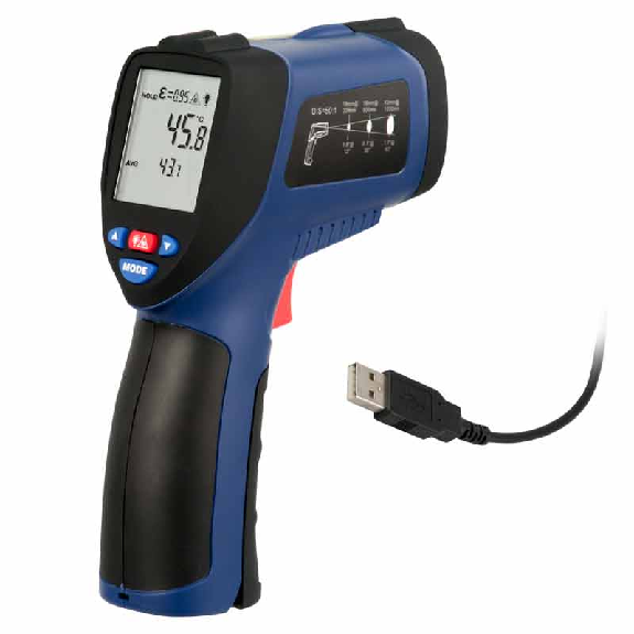 PCE Instruments Infrarotthermometer PCE-890U Temperaturmessung bis 1150 °C |mit USB-Anschluss-Beschreibung lesen