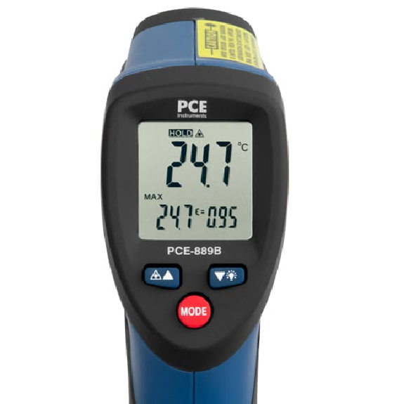PCE Instruments Infrarotthermometer PCE-889B |Messbereich von -50 ... +1000 °C |Messfleckverhältnis 30:1-Beschreibung lesen