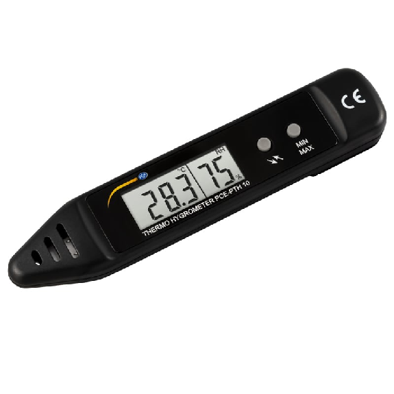 PCE Instruments Thermohygrometer PCE-PTH 10 |Temperatur: -10  50 °C |Feuchtigkeit: 20  90 % r. F.-Beschreibung lesen