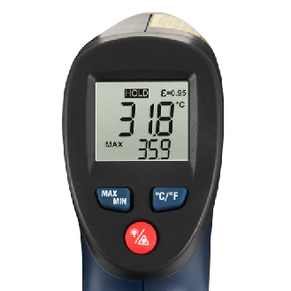 PCE Instruments Infrarot-Thermometer PCE-777N |-30 .. +260 °C |-22 .. +500 °F |Auflösung 0,1 °C |Messfleck 8:1 |Laser-Beschreibung lesen