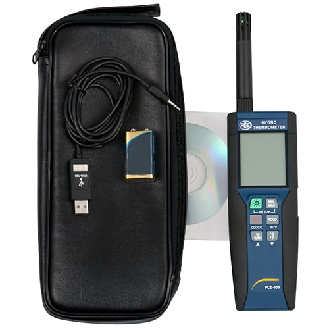 PCE Instruments Thermo-Hygrometer  PCE-330 |Messbereich: -20 °C  +60 °C |Temperatur, - rel. Feuchte, Taupunkt-Beschreibung lesen