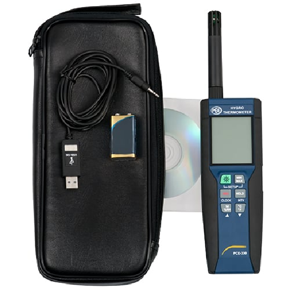 PCE Instruments Thermo-Hygrometer  PCE-330 |Messbereich: -20 °C  +60 °C |Temperatur, - rel. Feuchte, Taupunkt-Beschreibung lesen