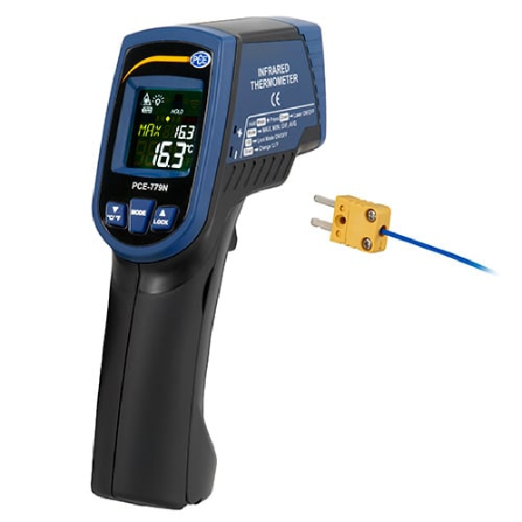 PCE Instruments Infrarot-Thermometer PCE-779N |-60 .. +760 °C |Thermoelement -64 .. +1400 °C |Optische Auflösung 30 : 1-Beschreibung lesen