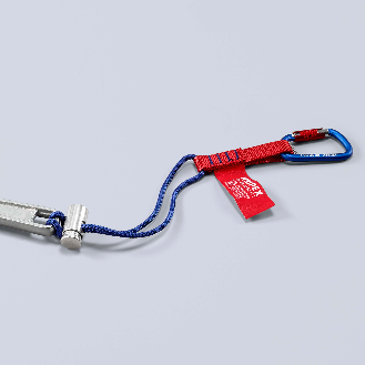 KNIPEX 00 50 13 T BK Adapterschlaufen mit fixiertem Materialkarabiner-Beschreibung lesen