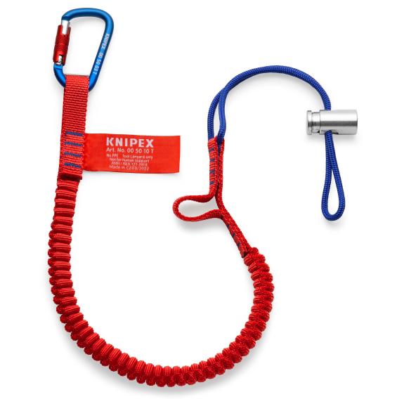 KNIPEX 00 50 12 T BK Fangleine mit fixiertem Materialkarabiner KNIPEX 00 50 12 T BK Fangleine mit fixiertem Materialkarabiner-Beschreibung lesen