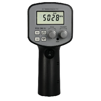 PCE Instruments Digital-Stroboskop PCE-OM 15 Messbereich optisch 50  30.000 FPM/RPM |Trigger-Eingang |mit Bereichswahl-Beschreibung lesen