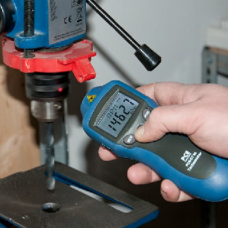 PCE Instruments Drehzahlmessgerät PCE-DT 65 |Messbereich optisch: 2  99999 U/min |Längenmessung (m, In, FT, Yd)-Beschreibung lesen