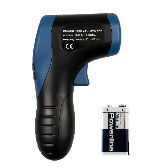 PCE Instruments Digitaler Laser Tachometer PCE-DT 50 |Messbereich: 2,5  99.999 U/min (RPM)-Beschreibung lesen