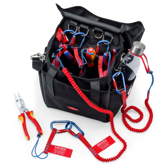 KNIPEX 00 50 50 T LE Werkzeugtasche für Höhenarbeiten leer klein 150 mm-Beschreibung lesen