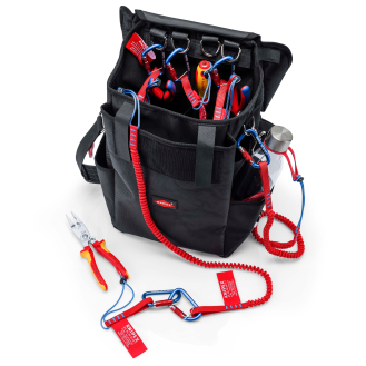 KNIPEX 00 50 51 T LE Werkzeugtasche für Höhenarbeiten leer groß 150 mm-Beschreibung lesen