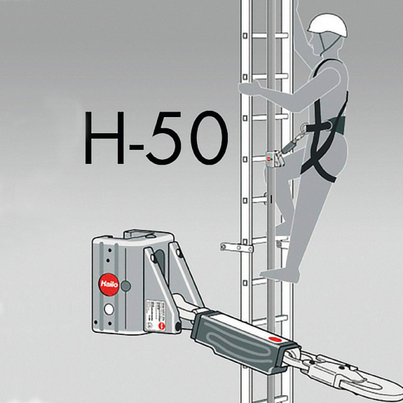 Hailo Steigschutz-Schienen Typ H50 2800mm lang Edelstahl 1.4571 / ASTM 316ti Hailo Steigschutz-Schienen Typ H50 2800mm lang Edelstahl 1.4571 / ASTM 316ti-Beschreibung lesen