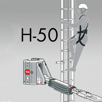 Hailo Steigschutz-Schienen Typ H50 1400mm lang Edelstahl 1.4571 / ASTM 316ti-Beschreibung lesen