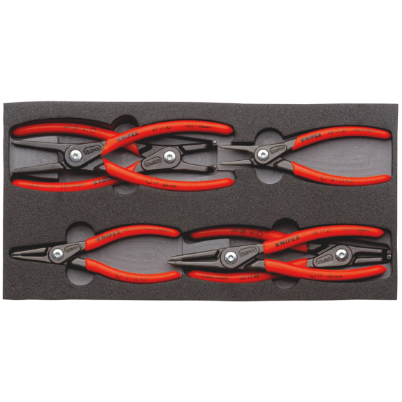 KNIPEX 00 20 01 V02 Präzisions-Sicherungsringzangen-Set in Schaumstoffeinlage-Beschreibung lesen