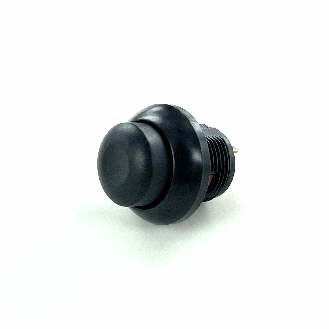 Bouton Poussoir mini dia.13.6 Zamac, NO, tche noire dépassante-Lire la description