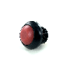 Bouton Poussoir miniature dia.13.6 Zamac noir, NO, moment, cosses, touche rouge
