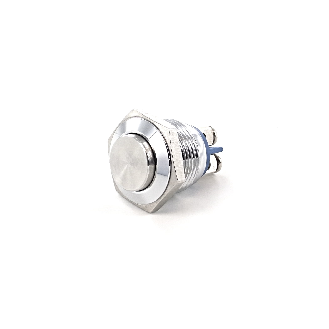 SOAV116H0S00<BR>Bouton Poussoir dia 16 touche surelevee stainless steel no, Mom-Lire la description