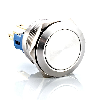 SOAV4S<BR>Bouton Poussoir dia.22 Inox 1NO1NC tche rasante