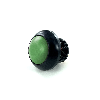 Bouton Poussoir miniature dia.13.6 Zamac noir, NO, moment, cosses, touche verte