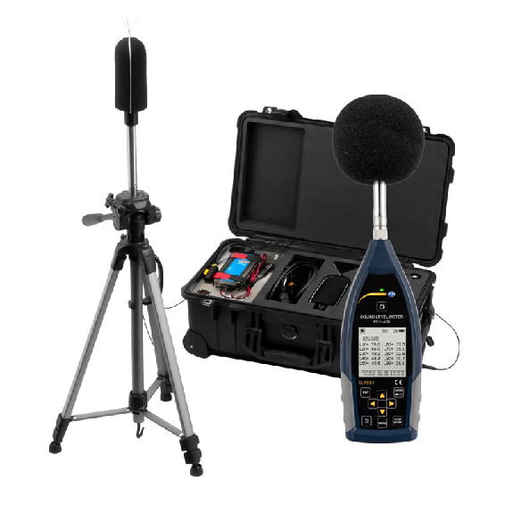 PCE Instruments Schallpegelmessgerät PCE-430-EKIT Klasse 1 |inkl. Outdoor-Kit |Outdoor Messung-Beschreibung lesen