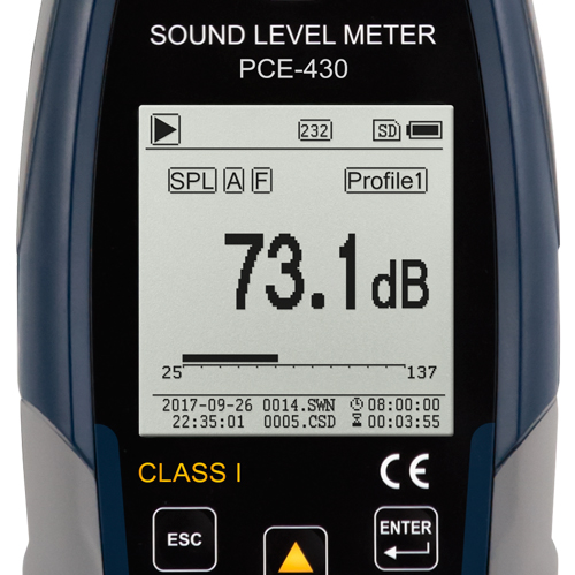 Profi Schallpegelmesser Klasse 1 inkl. Kalibrator 22 - 136 db(A) 3 Hz - 20 kHz-Beschreibung lesen