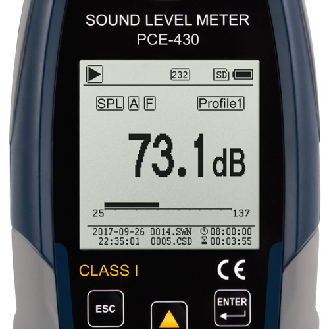 Profi Schallpegelmesser Klasse 1 inkl. Kalibrator 22 - 136 db(A) 3 Hz - 20 kHz-Beschreibung lesen
