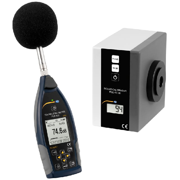 PCE Instruments Schallpegelmeter PCE-432-SC 09 Kit inkl. Kalibrator |Genauigkeitsklasse 1 |inkl. 1/1 Oktavband-Beschreibung lesen
