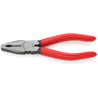KNIPEX 03 01 160 EAN Kombizange mit Kunststoff überzogen schwarz atramentiert 160 mm-Beschreibung lesen