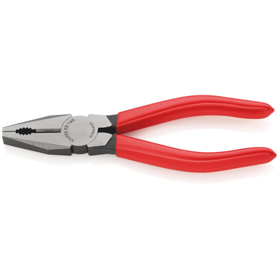 KNIPEX 03 01 160 EAN Kombizange mit Kunststoff überzogen schwarz atramentiert 160 mm KNIPEX 03 01 160 EAN Kombizange mit Kunststoff überzogen schwarz atramentiert 160 mm-Beschreibung lesen