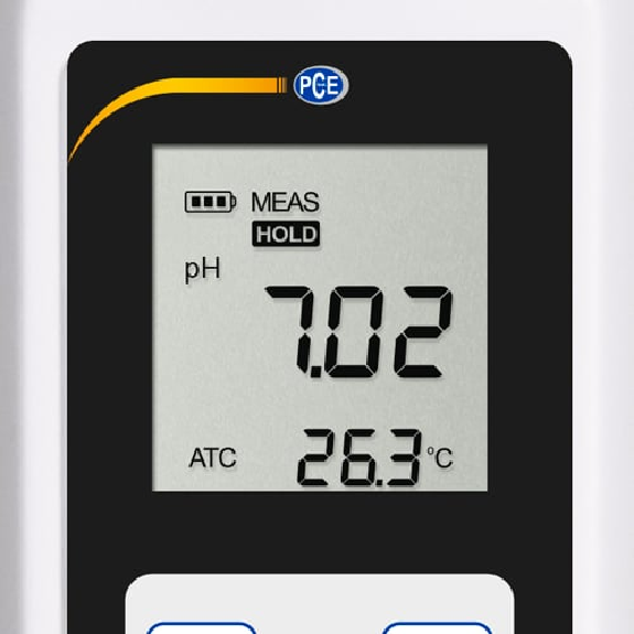 PCE Instruments pH-Meter PCE-PH 26F für zähflüssige Medien |Messbereich -1 15 pH |0,0 60 °C |flache pH Elektrode PCE Instruments pH-Meter PCE-PH 26F für zähflüssige Medien |Messbereich -1 15 pH |0,0 60 °C |flache pH Elektrode-Beschreibung lesen