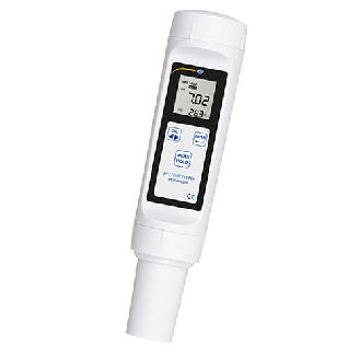 PCE Instruments pH-Meter PCE-PH 26F für zähflüssige Medien |Messbereich -1  15 pH |0,0  60 °C |flache pH Elektrode-Beschreibung lesen