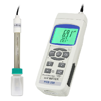 PCE Instruments pH-Messgerät  PCE-228 |inkl. pH-Elektrode (PE-03) & Temperaturfühler (TP-07)-Beschreibung lesen