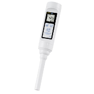 PCE Instruments pH-Meter PCE-PH 28L für kleine Messmengen |Messbereich -1  15 pH |flache pH Elektrode mit langem Schaft-Beschreibung lesen