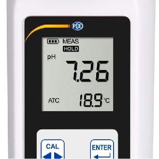 PCE Instruments pH-Meter PCE-PH 28L für kleine Messmengen |Messbereich -1  15 pH |flache pH Elektrode mit langem Schaft-Beschreibung lesen