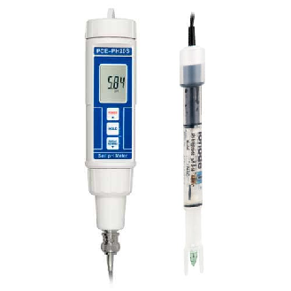 PCE Instruments pH-Meter PCE-PH20P mit spezieller pH-Elektrode |für Kosmetika |Messbereich 0,00  14,00 pH |IP67-Beschreibung lesen